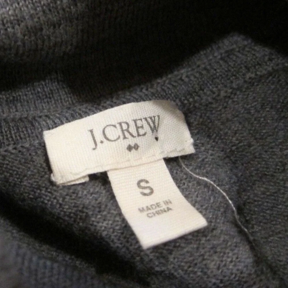 CUSTOM J. Crew Sweater Wool Jersey Turtleneck Semi Crop